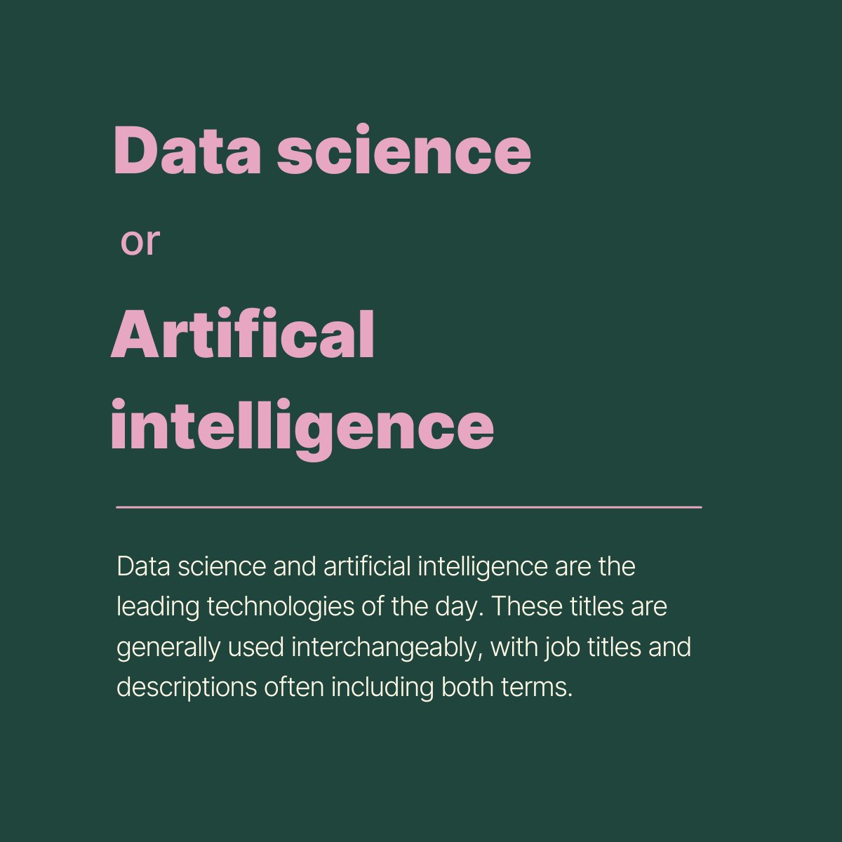 Data science and artificial intelligence are the leading technologies of the day — so how do you know which one will be a better fit for you? Find out more: bit.ly/49XMR2d