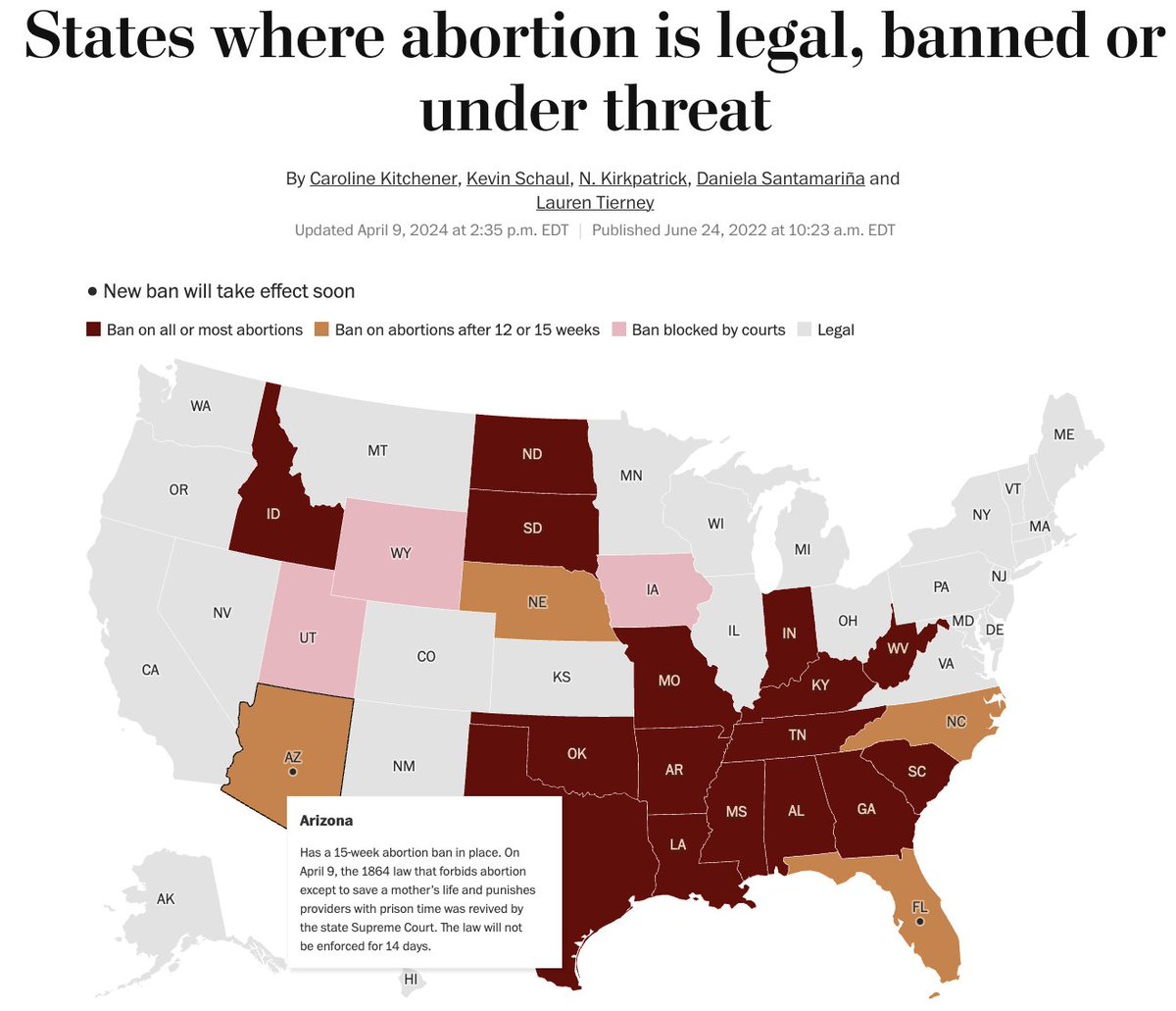 Much has been written about 'white privilege,' 'male privilege,' etc. Starting to realize how much 'blue state' privilege I have. Much of America thinks New York is a hellhole or whatever, but here my life & body are protected in a way they wouldn't be if I lived in TX, FL, AZ.