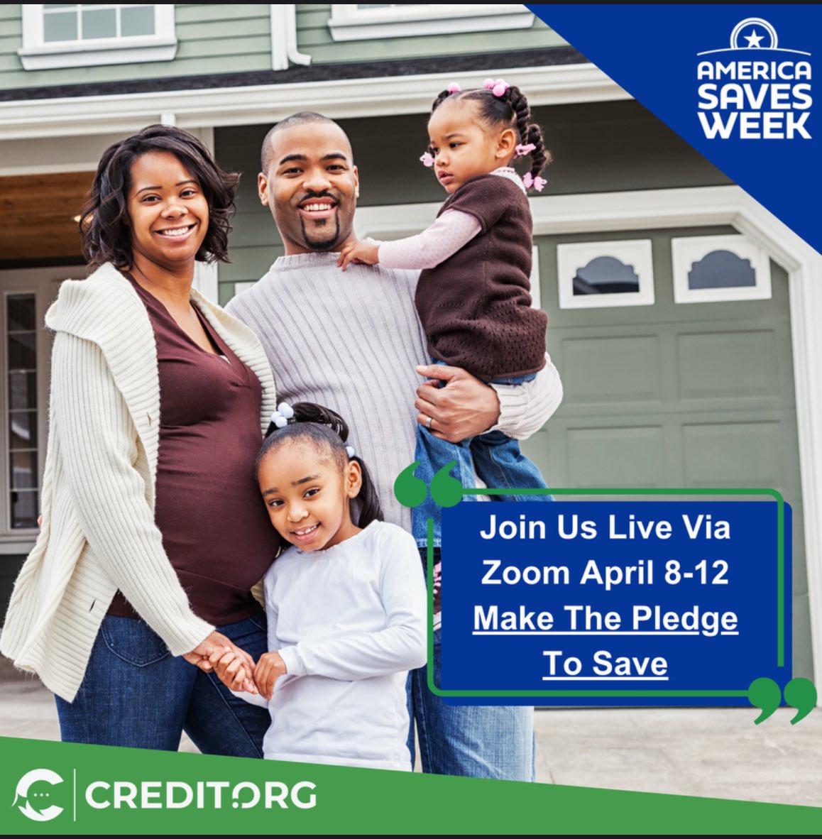 Credit.org celebrates again being awarded the Savings Champion Award for America Saves Week 2023. This honor is reserved for organizations, nonprofits, and government agencies that achieved remarkable impact during the annual America Saves Week campaign.
#ReduceDebt