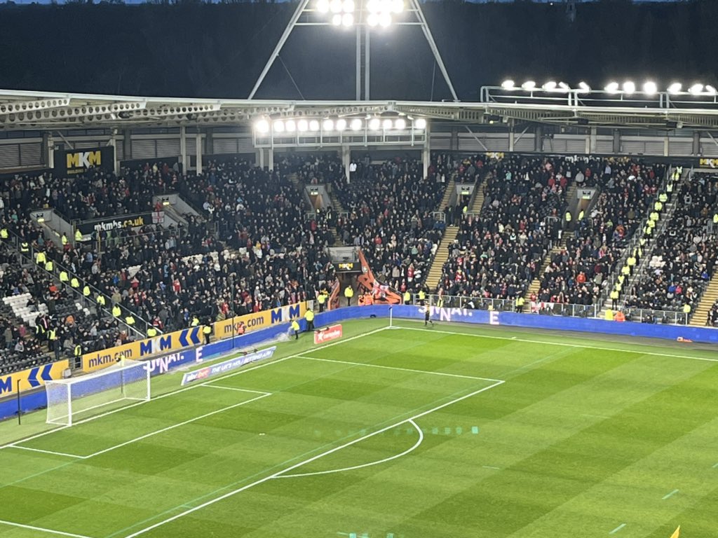 The sold-out #Boro away end