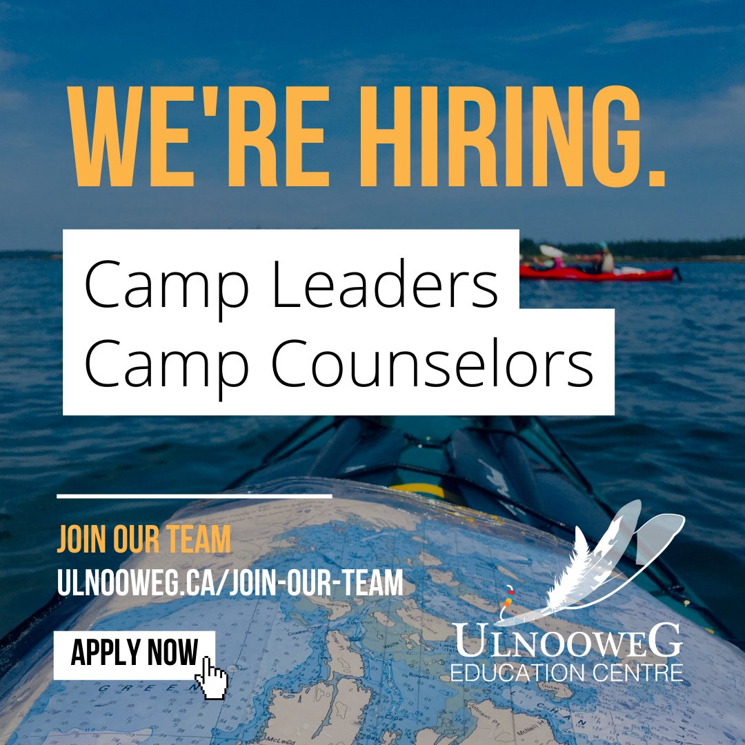 We're hiring camp leaders and camp counsellors to support this year's summer programs. You'll take part in exciting activities like canoeing, hiking, storytelling, and STEAM projects. Apply now: ulnoowegca.bamboohr.com/careers #Hiring #SummerCamp #StudentJobs #CanadaSummerJobs