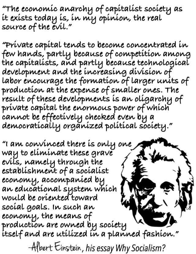 -Albert Einstein, Why Socialism?