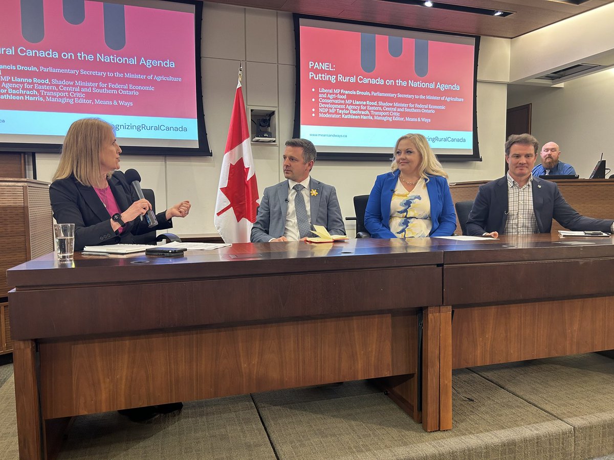 Was a pleasure to join the means and Ways panel  today with other rural Canada champions <a href="/meansandways_ca/">Means & Ways</a>