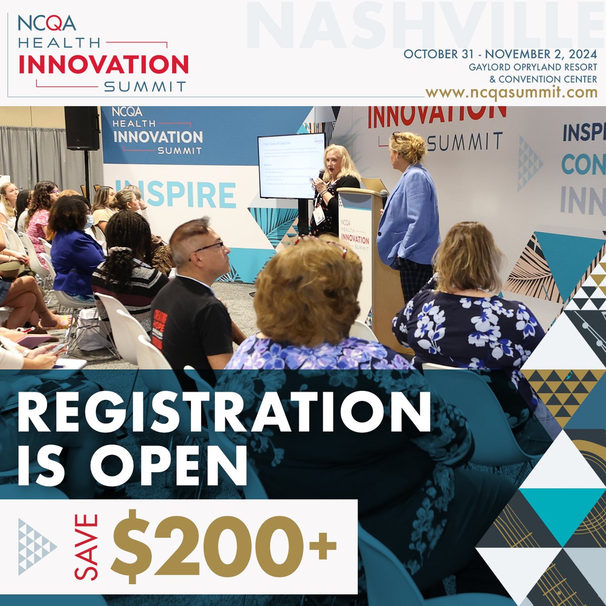 Registration for NCQA's 2024 Health Innovation Summit is now open! Join us for three days packed with the latest in digital solutions, health equity initiatives and more. Secure your spot before May 31st to enjoy our early bird discount: bit.ly/3Jdy3Rq