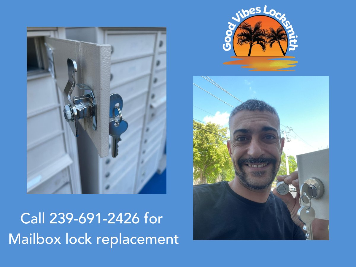 📷 Looking to replace the lock on your mailbox?
📷 Just moved in and you want a new key?
Call us today for a free quote on a lock rekey or a mailbox lock  replacement
239-691-2426
#fortmyerslocksmith #fortmyers #residentiallocksmith #fortmyersrealtor #fortmyersrealestate