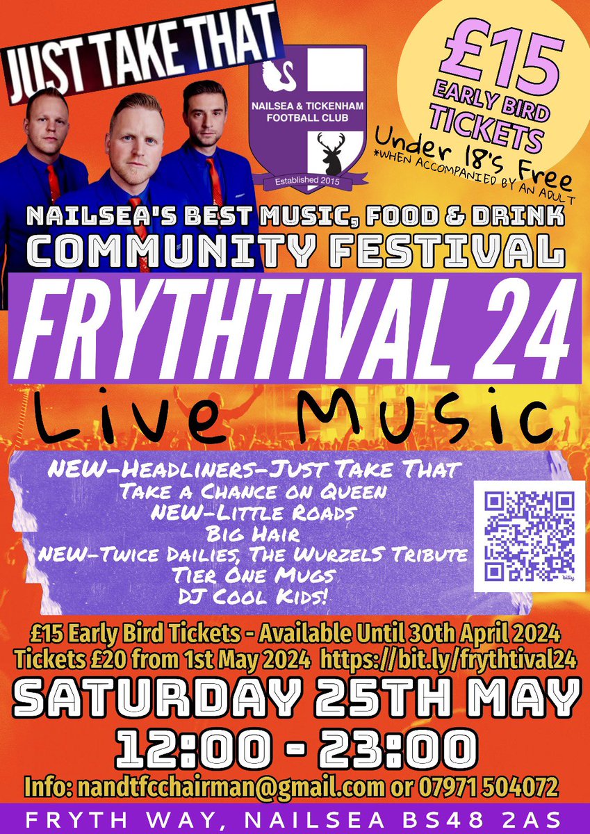 GET YOUR EARLY BIRD TICKETS FOR FRYTHTIVAL QUICK ⏱️ bit.ly/frythtival24 Early bird tickets £15, on sale until April 30th. Tickets then go up to £20 from May 1st! Tickets selling fast, don’t miss out on this previously sold out event!💃 #swags #frythtival @nailseapeeps