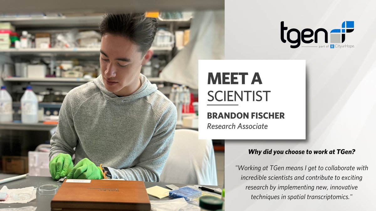 🔎 A quick Q + A with TGen scientist, Brandon Fischer in the @NeBanovich Lab 🔬