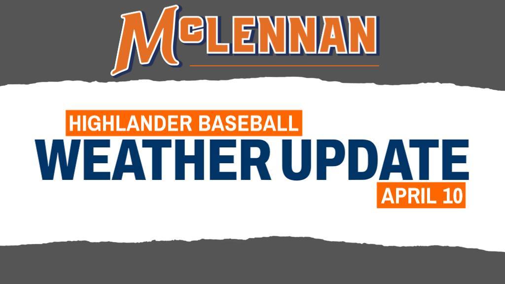 🚨 ⚠️ 🚨 WEATHER UPDATE #2: McLennan Baseball's doubleheader with Ranger has been moved to Thursday, beginning at noon at Bosque River Ballpark. #GoLanders #ContinuingTheLegacy