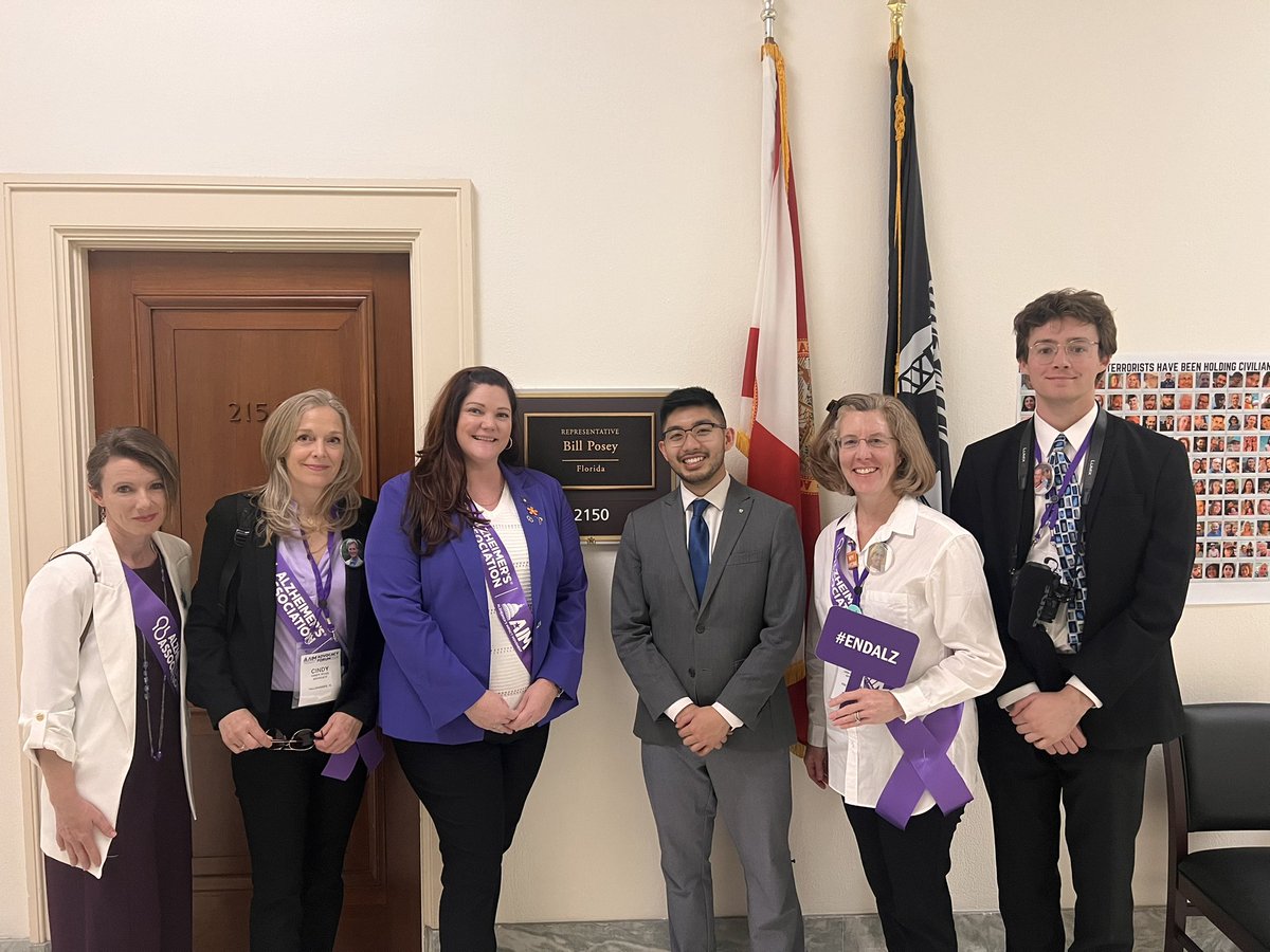 Thank you @congbillposey for your continued support of Alzheimer’s bipartisan legislation & cosponsoring NAPA,AAIA & BOLD Acts. We had a great meeting with Quy discussing the AADAPT Act and are looking to you once again for support in passing this needed education for physicians