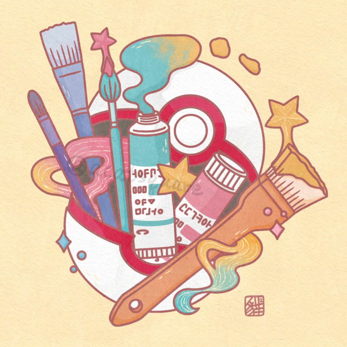 Primer ball ✨

Another poke ball x artist supply series that I made for my Kickstarter freebie sticker! 

They may acts like a regular poke ball. But they contains more colorful and artsy creativity mind! 🎨👩‍🎨✨