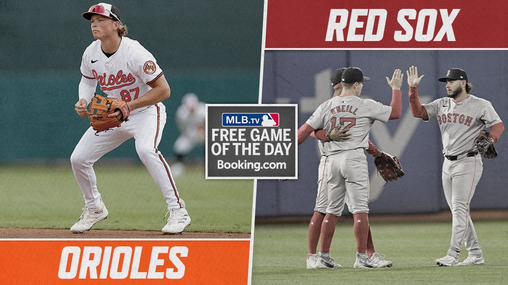 Jackson Holliday makes his MLB debut tonight in Boston! Watch the @Orioles vs. @RedSox game at 7:10 pm ET for FREE on #MLBTV, presented by Booking.com. MLB.com/FreeGame