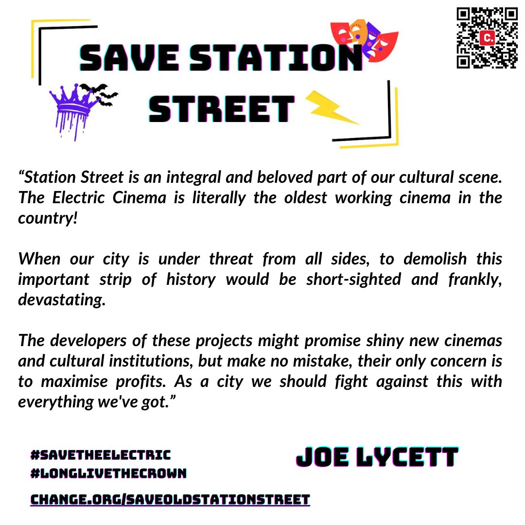 OldStationSt's tweet photo. Scourge of corporate wrongdoers &amp; a man who's @Channel4 Late Night Lycett trainee scheme gives Brummies an opportunity to gain experience in the TV industry. A hero to the underdog. @joelycett backs our #SaveStationStreet &amp; #SaveTheElectric Campaign
https://t.co/J3uWBAjeZu https://t.co/EpLvPhxzfP