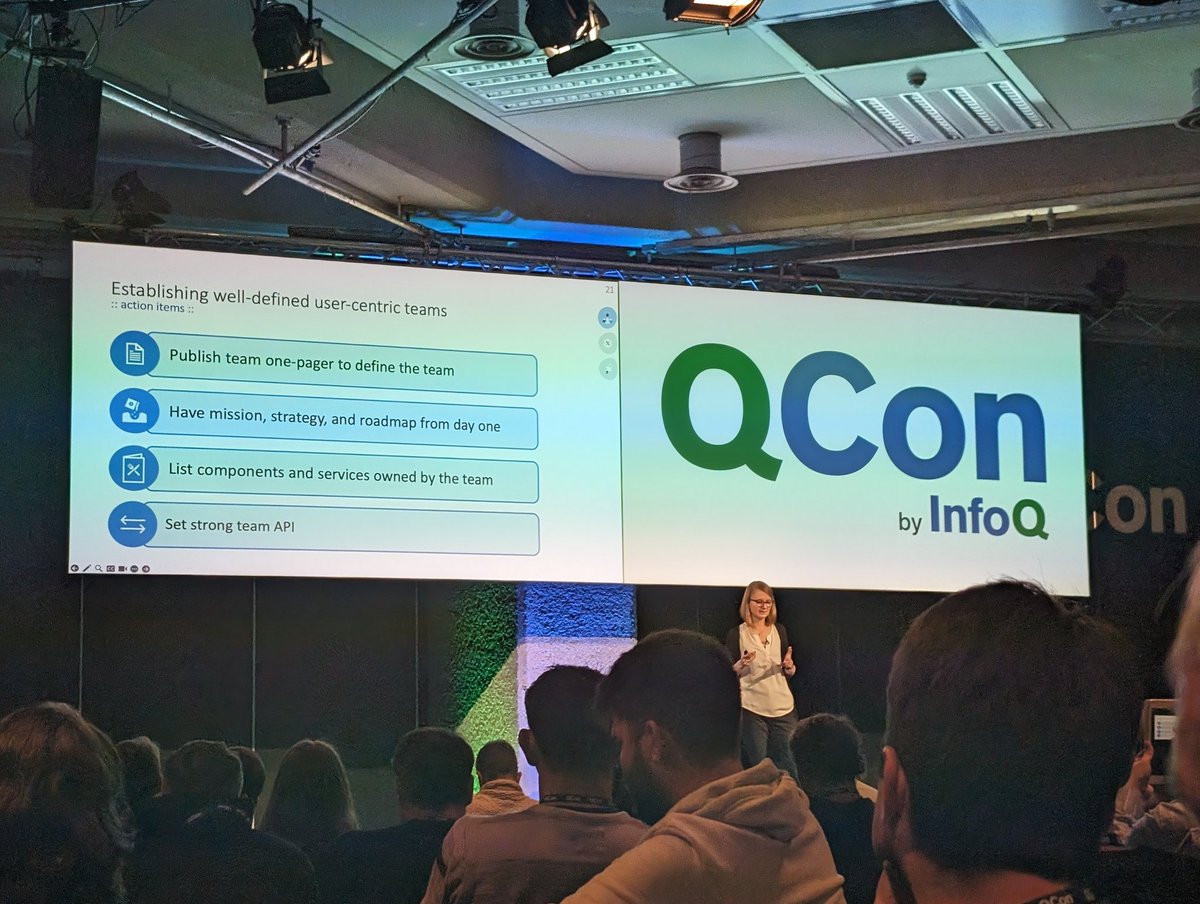 Great talk by Ana Petkovska @QCon 'Building Your First Platform Team in a Fast Growing Startup'