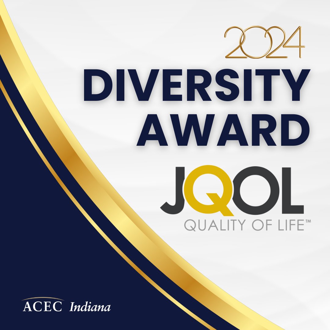 ACEC Indiana (@acecindiana) on Twitter photo It's #CelebrateDiversity Month! Congrats to JQOL, the recipient of the 2024 <a href="/ACECIndiana/">ACEC Indiana</a> Diversity Award. This prestigious award honors XBE firms that go above and beyond for their clients. JQOL exemplifies this commitment by exceeding expectations. It's #CelebrateDiversity Month! Congrats to JQOL, the recipient of the 2024 <a href="/ACECIndiana/">ACEC Indiana</a> Diversity Award. This prestigious award honors XBE firms that go above and beyond for their clients. JQOL exemplifies this commitment by exceeding expectations.