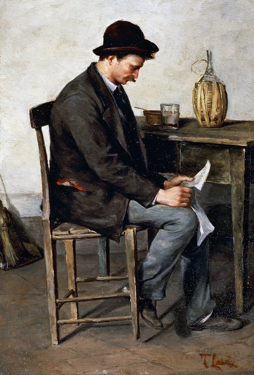 TITO LESSI
Pintor Italiano
1858-1917
'Leyendo Solo'