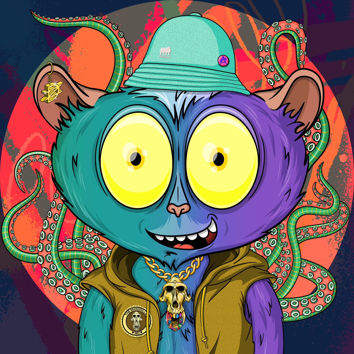 Here’s a Mandrillz companion because <a href="/TheMandrillz/">The Mandrillz NFT ™️💤</a> deserve to be seen !!!!