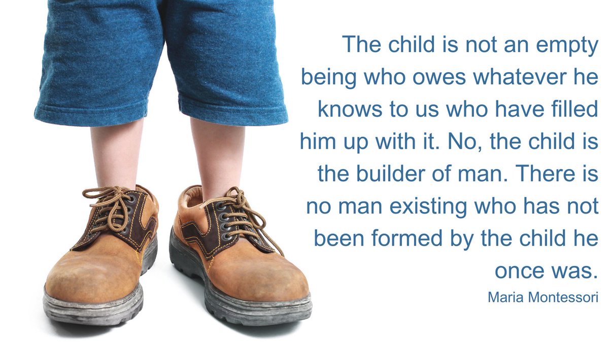 The child is not an empty being who owes whatever he knows to us who have filled him up with it. No, the child is the builder of man. There is no man existing who has not been formed by the child he once was.
Maria Montessori
#WOYC2024
#HealthyHumpday