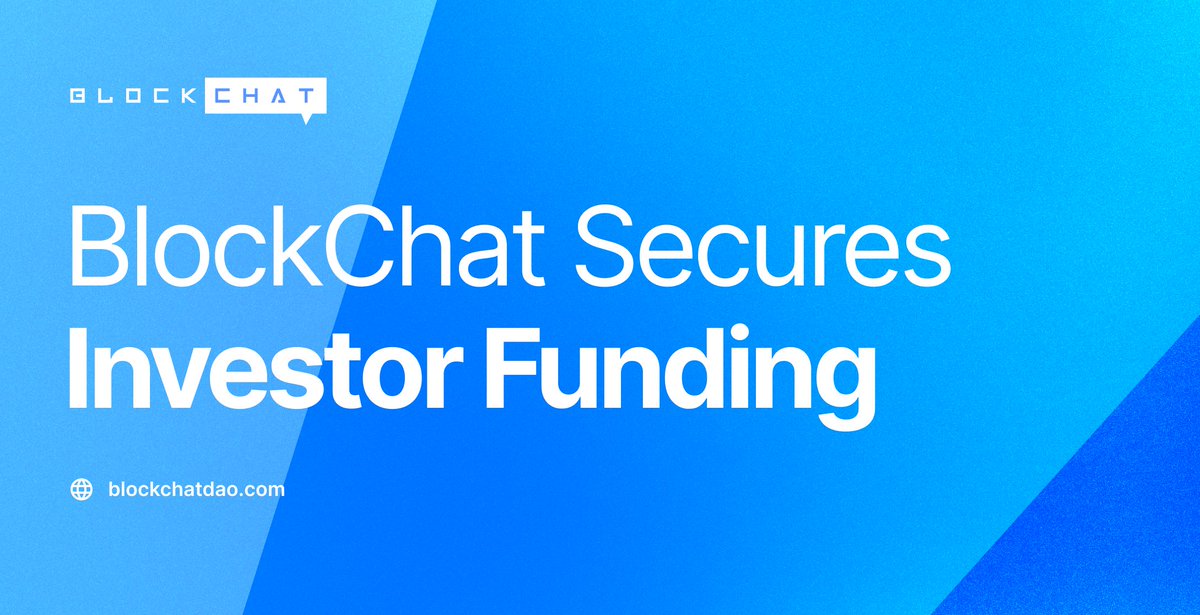 BlockchatDAO's tweet image. 🚨 Huge Announcement 🚨

We are thrilled to announce the backing of a private investor who shares our vision for BlockChat&apos;s future. 

With their support, we have secured $260,000 USD over the next 6 months, propelling our rapidly expanding platform to new heights within the web3…