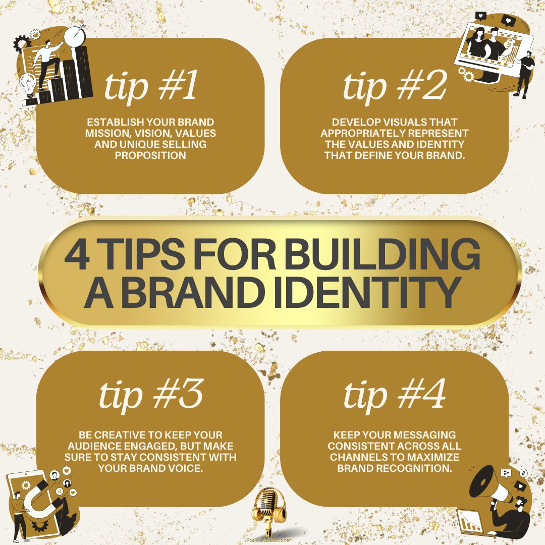 positivetradio's tweet image. Unlock the secrets to brand success with these 4 tips! Elevate your brand identity and pave the way for growth and recognition.

#BrandSuccess #IdentityTips 🚀

If you need help with your brand's visuals, visit us at kmmedia.pro/our-store