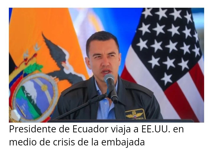 ‼️Presidente de #EcuadorBajoElFascismo viaja a #EstadosUnidos‼️

Acaso fue a recibir consejos❓🤔