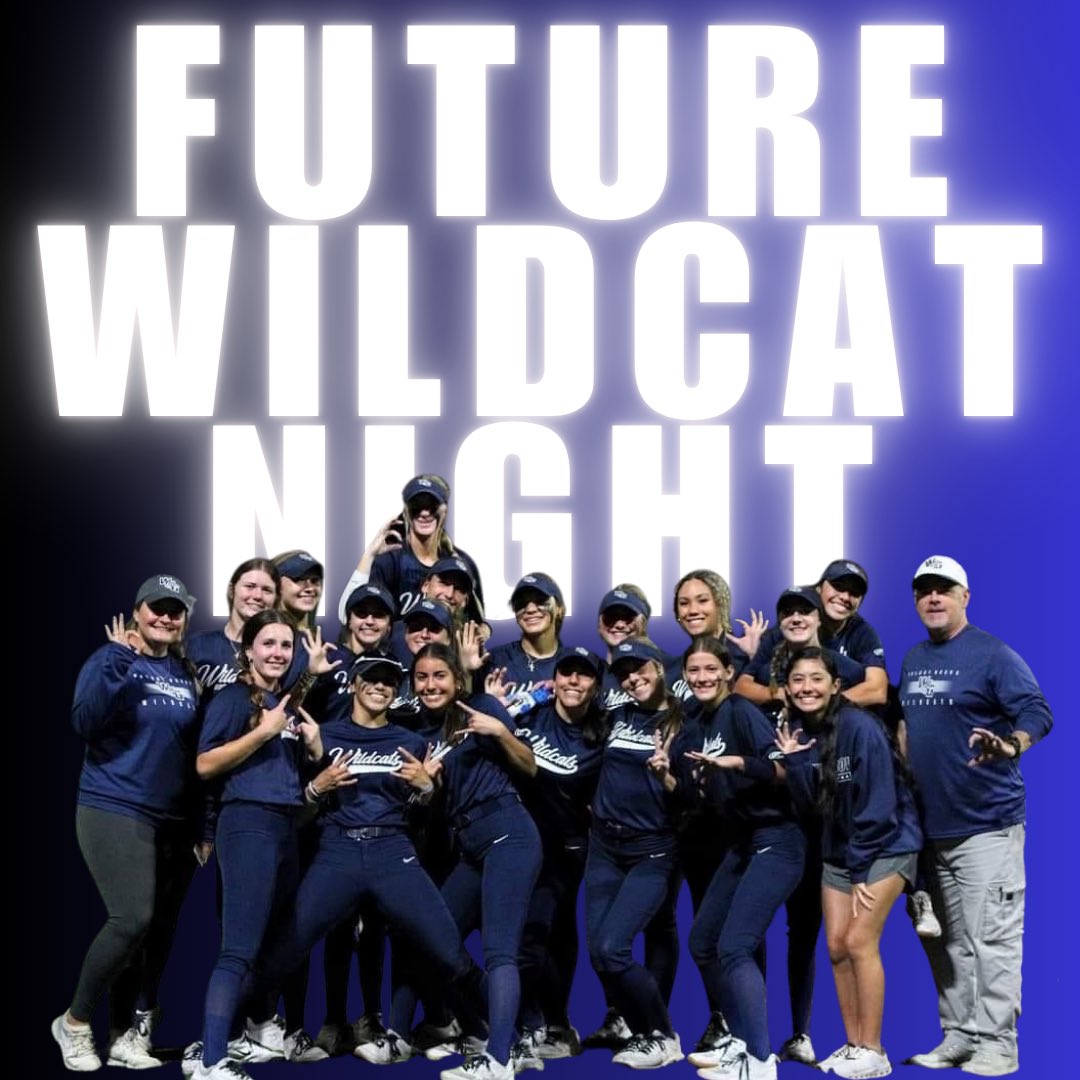 Join us THIS FRIDAY night at 6:30 for our first ever Future Wildcat Night!🐾 There will be concessions, face painting and autographs after the game! Come on out for a GREAT night of softball! #team1 #beaboutit