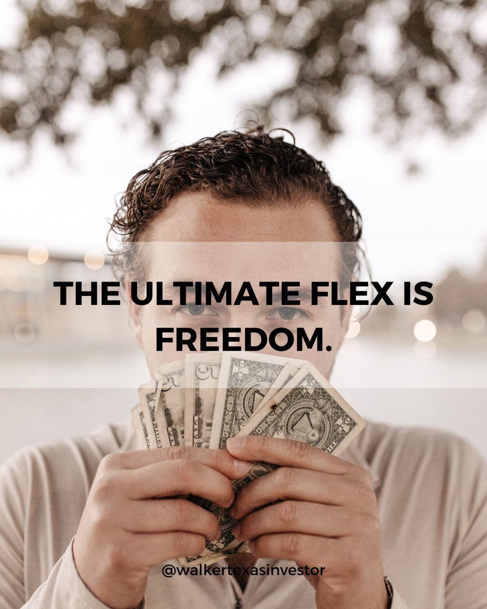 The ultimate flex is freedom. Time freedom, travel freedom, and financial freedom. 

#realestateinvesting #realestateinvestor #financialfreedom #financialstability #realestateinvestment #texas #southeasttexas