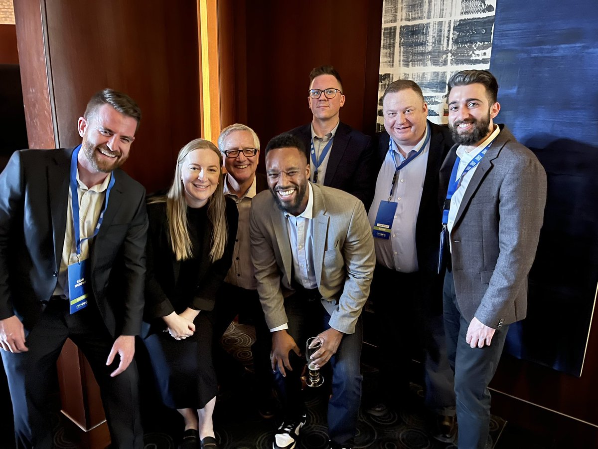 — Part of @EarnscliffeCda’s blue team here at #CSFN24! Feat. @seanmurphy_ott, @laurakurkimaki, Dan Bernier, @ShakChambers, yours truly, Liam O’Brien and @NickoVavassis! #CSFNConference