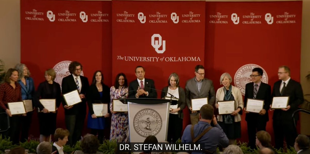 Stefan @Wilhelm_Lab received the William H. Barkow Presidential Professorship @UofOklahoma. Thank you! Thank you to everyone who contributed, particularly all mentees, mentors, collaborators, colleagues, and friends. @sbme_ou @ENGINEERINGatOU @OUResearch @StephensonCC
