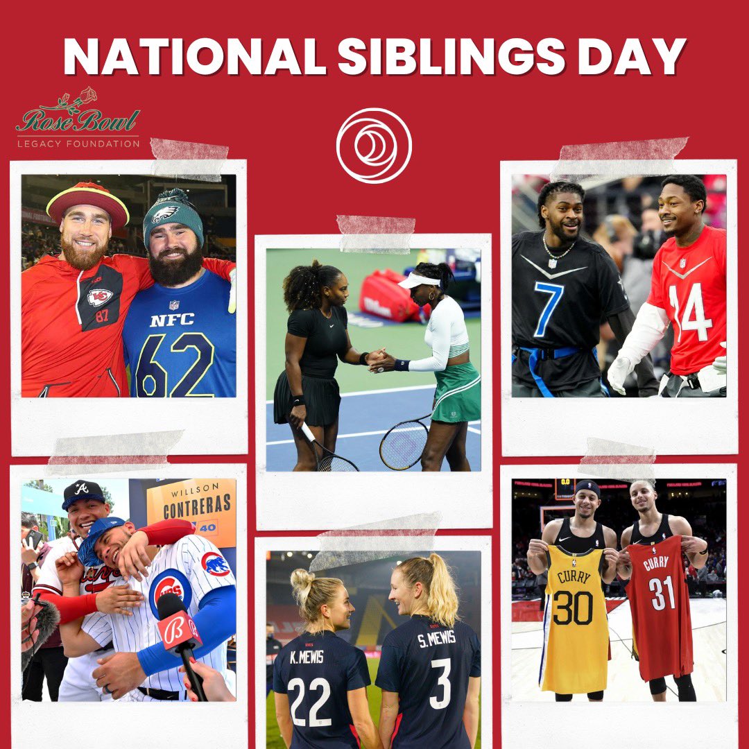 #NationalSiblingsDay ! Sports and siblings: the ultimate dynamic duo! There’s nothing like having a built-in practice partner and someone to look up to on and off the field🌹
