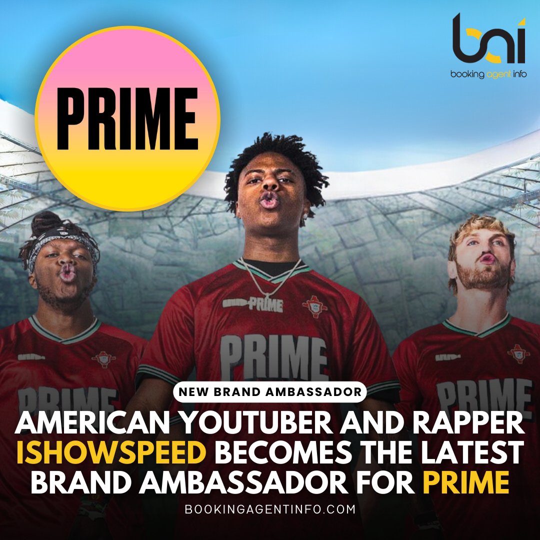 IShowSpeed @ishowspeedsui joins PRIME @PrimeHydrate as their latest Brand Ambassador.

Follow @baidatabase for more.

#IShowSpeed #PrimeHydration #BrandAmbassador #ishowprime #Gaming #YouTube #Endorsement #Marketing #Influencer #KSI #LoganPaul #CelebrityEndorsement