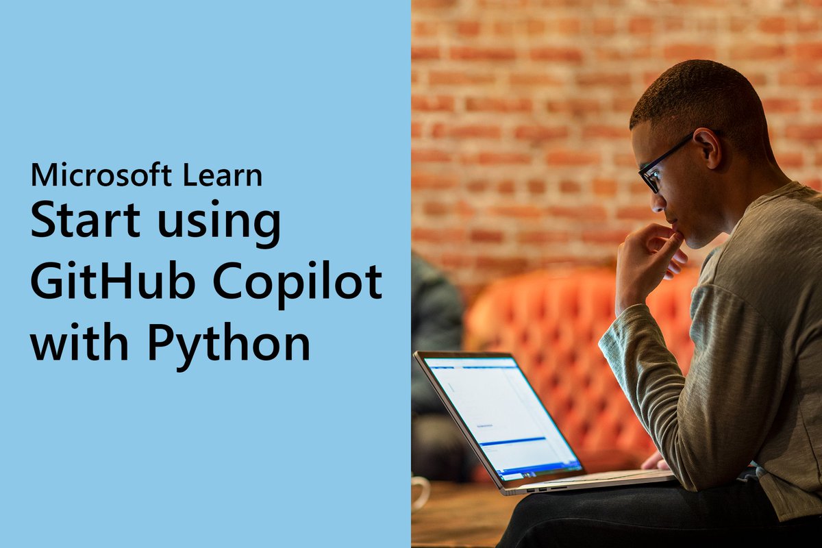 Learn how to use @GitHub Copilot with #Python. Find out how this #AI pair programmer helps you work faster by providing autocomplete-style suggestions as you code. #GitHubCopilot msft.it/6016cNmIw