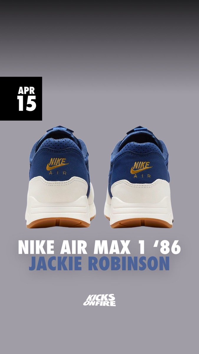 Jackie Robinson Air Max 1s release next week 🧢⚾️ Who’s grabbing a pair? 🙌🏽