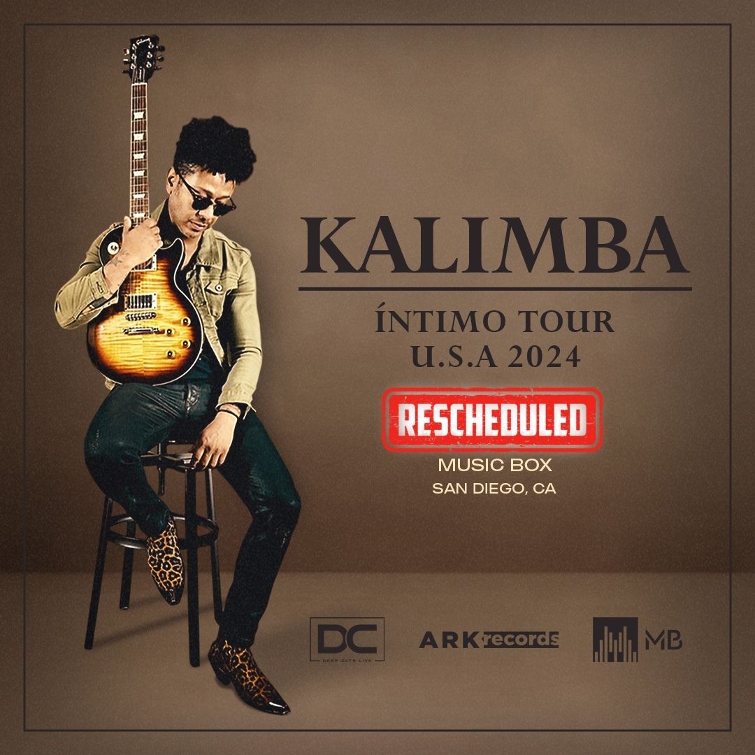 📅 NEW DATE 📅 Our show with @Kalimbamx originally set for April 11th has been rescheduled to June 5th. Hold on to your tickets as they will still be valid for the new date. We appreciate your understanding and look forward to seeing you there! 🎟️ lnk.musicboxsd.com/Kalimba041124