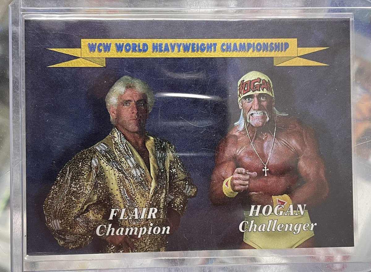 It’s #WrestlingCardWednesday. One of the cool cards that came into the store (@WrestlingGuyPHX) the other day. 1995 WCW Main Event Tekchrome Promo Card. wrestlingtradingcards.com/1995-wcw-main-…