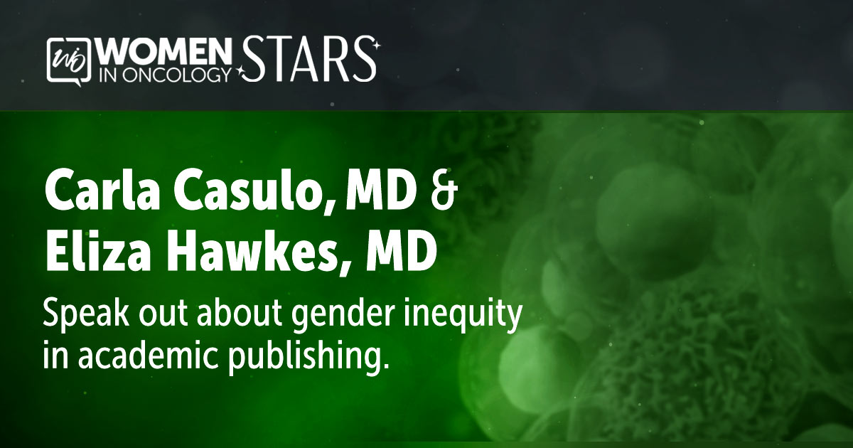 'The expertise of both male and female experts needs to be heard. Journals have made gains in this area, with more female editors in chief and rising numbers of women on editorial boards.' Read more: bit.ly/3QKMT5j #WIOStars #WomeninOncology