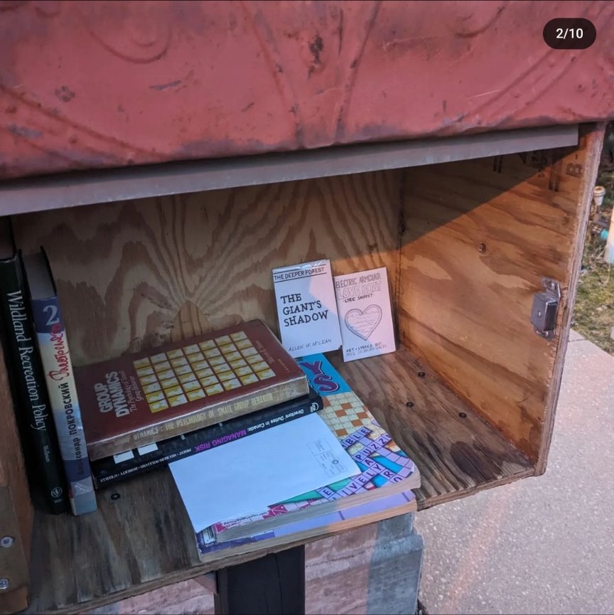 For Valentine’s Day, April and I made mini-zines for each other; I started a new series and she illustrated her song, Love Boat. #littlefreelibrary ... Thank you for reading, Until next time! Allen W. McLean