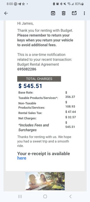Be careful when renting with @Budget .   They will overcharge you by putting a car someone else rents<a class="tags" target="_blank" title="On Twitter" href="/?out=eyJ0eXAiOiJKV1QiLCJhbGciOiJIUzUxMiJ9.eyJpYXQiOjE3MjU4MjEzNDQsImlzcyI6InR3cG9ybnN0YXJzLmNvbSIsIm5iZiI6MTcyNTgyMTM0NCwiZXhwIjoxNzU3MzU3MzQ0LCJyZWRpcmVjdF91cmwiOiJodHRwczovL3R3aXR0ZXIuY29tL0J1ZGdldCJ9.zxeNztVleNblg9oM05j7X2B3Uned03XHcph4p6fbyYkl1Am13gNTvC0P3CI67YTaWVKUYehGJy8iz4wNNiO-Yw">@Budget</a><a href="/tag/overcharged"class="tags"><span>#overcharged</span></a><a href="/tag/baitandswitch"class="tags"><span>#baitandswitch</span></a>