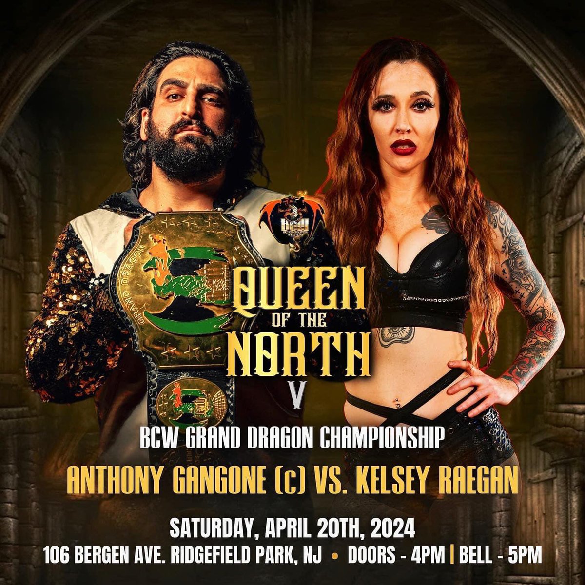 A week and half away from continuing my reign as the most important champion in @BCW_Wrestling_ . Every important chapter of BCW’s story in the past year happen because of me. Queen of the North V Think about it… 🕰️
