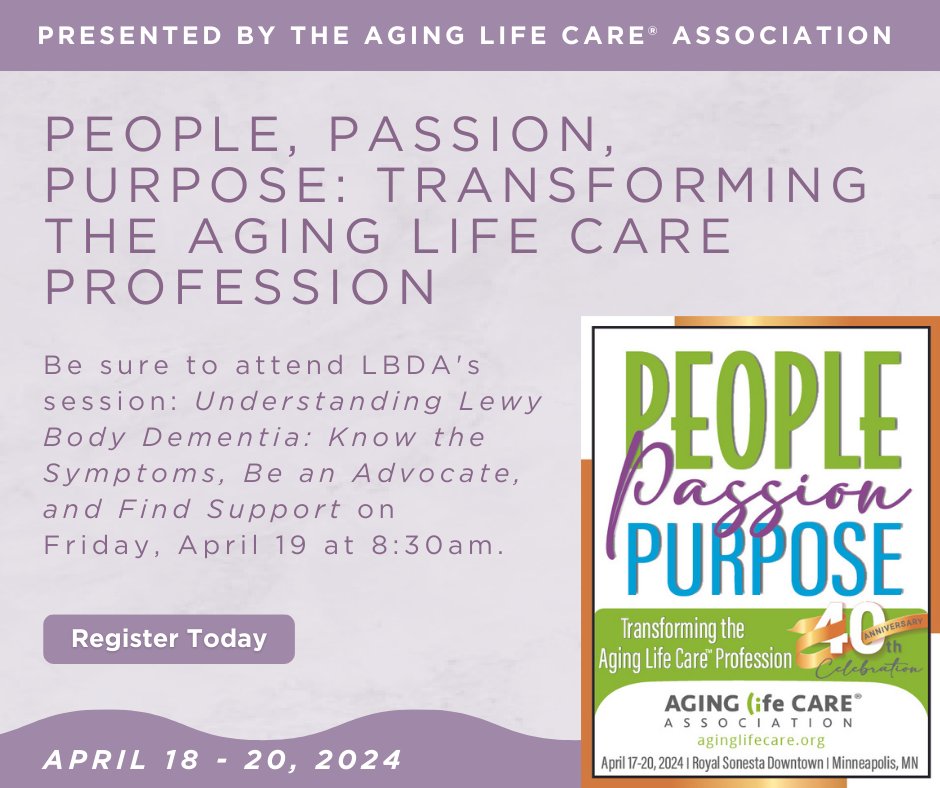 Presented by the Aging Life Care® Association, the 40th Annual ALCA Conference will re-ignite your passion and purpose in the Aging Life Care™ profession. Register at ow.ly/WIAQ50RcKpf