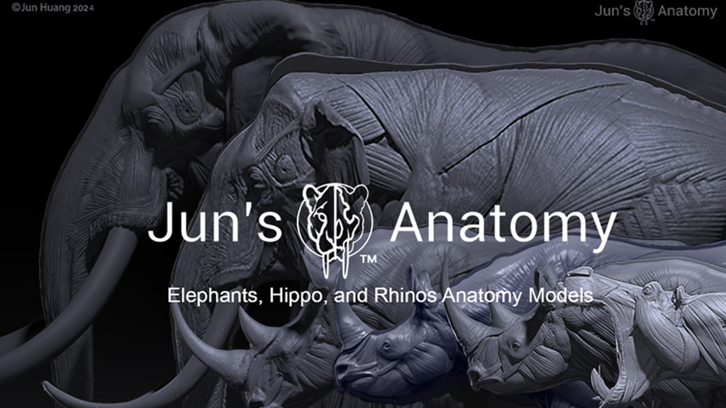 Jun Huang has just launched a new Kickstarter for several new anatomical models including Elephants, Hippos, and Rhinos! (You may recall that Jun sculpted our upcoming Smilodon figure.) Please help support his incredible work here: kickstarter.com/projects/junsa…