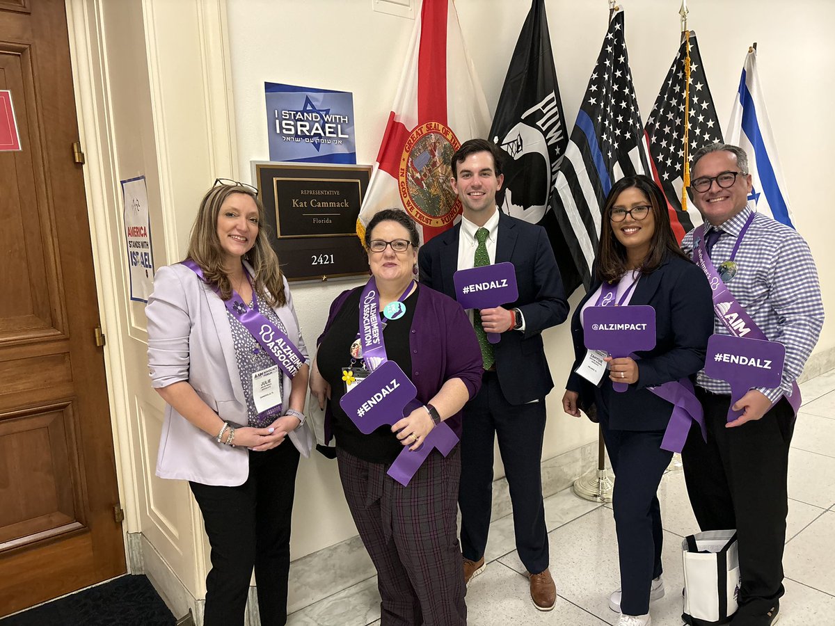 Thank you to the office of @Kat_Cammack for meeting with us to address Alzheimer's bipartisan legislative goals and critical aid for Floridians affected and their caregivers. Please, endorse the passage of the BOLD/AADAPT acts. #ENDALZ #alzforum @alzimpact @alzadvocacyfl @alzcnfl