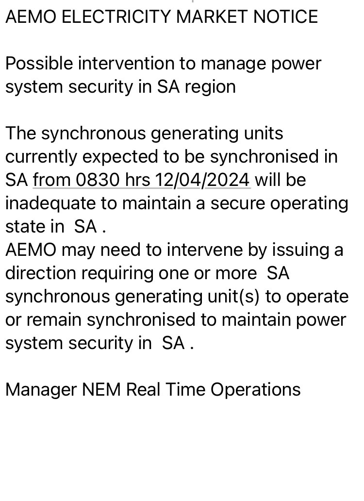 AEMO update from the renewables pin up child #auspol