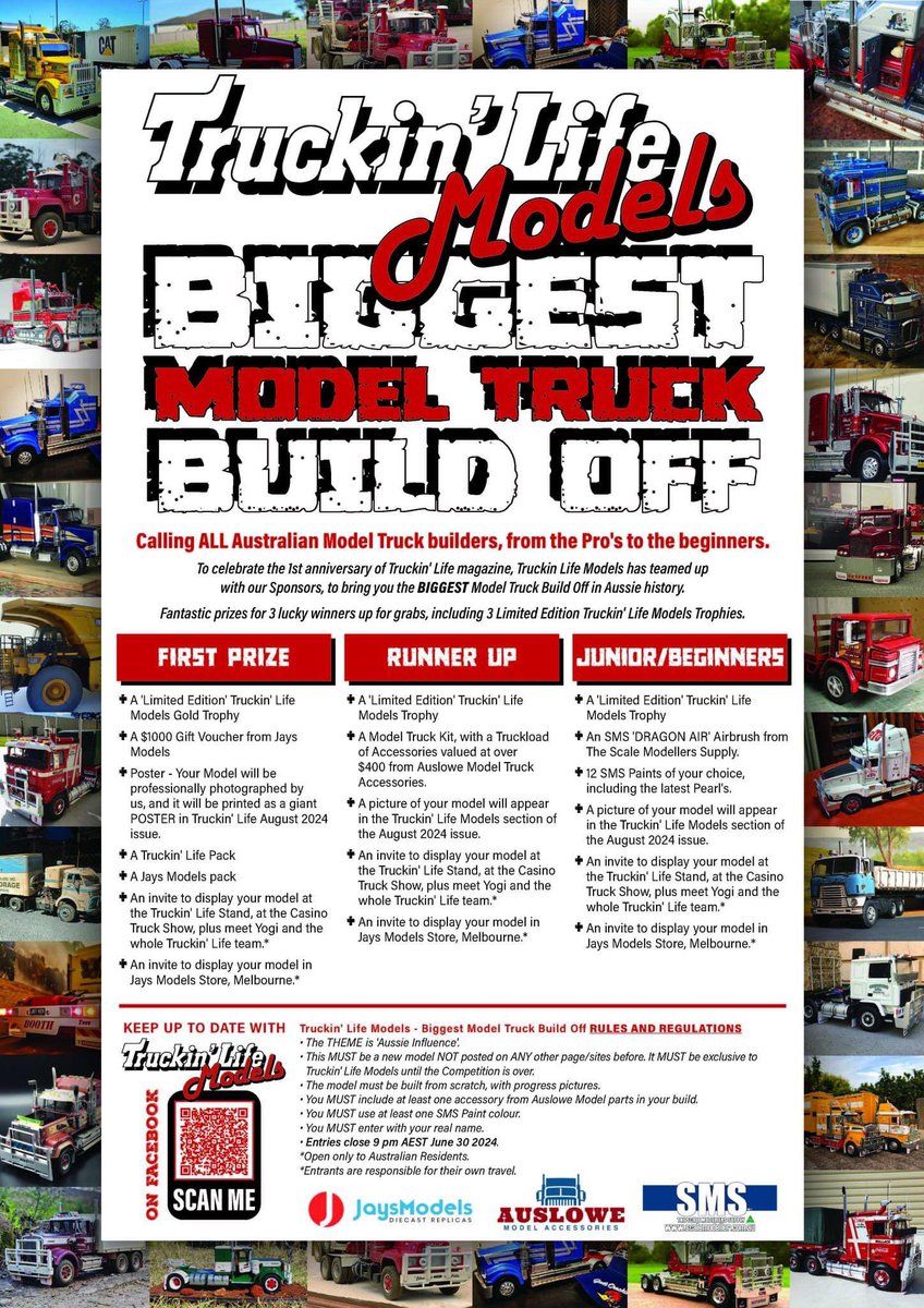 Do you build model trucks? Do you just want to see some awesome models. If you’re in Australia you can enter. If you’re elsewhere you can check out some of the best model builders in the country. #truckinlife