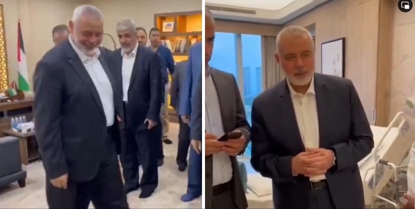 If this is the reaction of Hamas leader Ismail Haniyeh hearing his 3 sons were “martyred” in Gaza.. then can you imagine how many zero f**ks given to all the lives lost in Gaza & aren’t related to him? or what he’s capable to do to Israelis if only given a chance? Beyond sick!