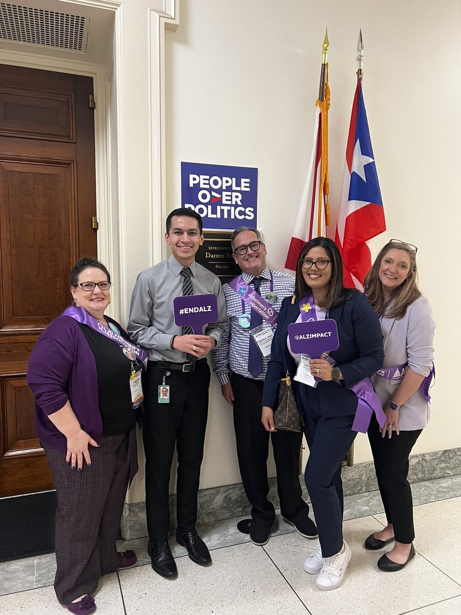The office of @DarrenSoto has been instrumental in addressing Alzheimer's bipartisan legislative goals and critical aid for Floridians affected and their caregivers. Thank you for your continued support. Alexi was wonderful. #ENDALZ #alzforum @alzimpact @alzadvocacyfl @alzcnfl