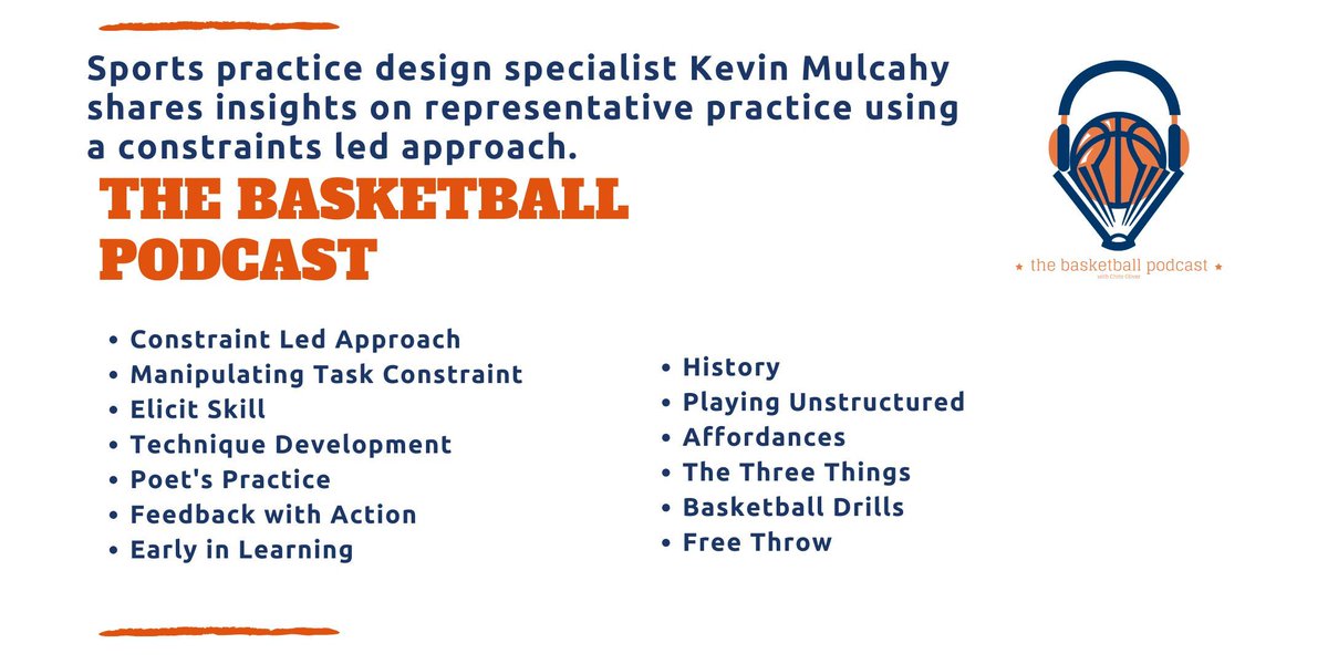 Check out these topics ⤵️ Deep dive into constraints-led approach, strategies to improve practice, and representative practice design with practice specialist Kevin Mulcahy on #TheBasketballPodcast basketballimmersion.com/the-basketball…