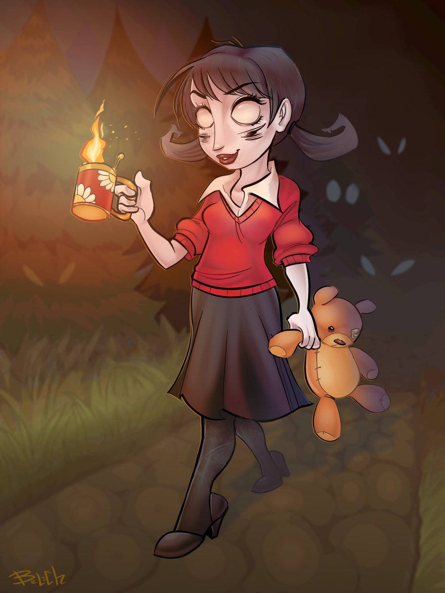 You need to be careful walking in the woods at night ❤️‍🔥🌙

#DontStarve #DontStarveTogether #DontStarveTogetherWillow #dst #Willow #art #fanart #digitalart