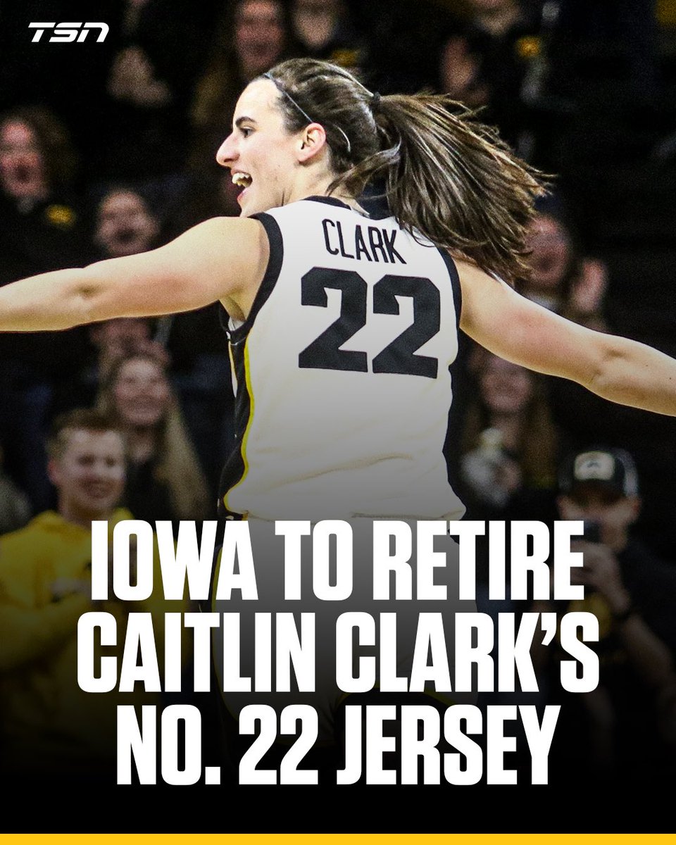 There will never be another 22!💛

The Iowa Hawkeyes have announced they will be retiring Caitlin Clark’s number.