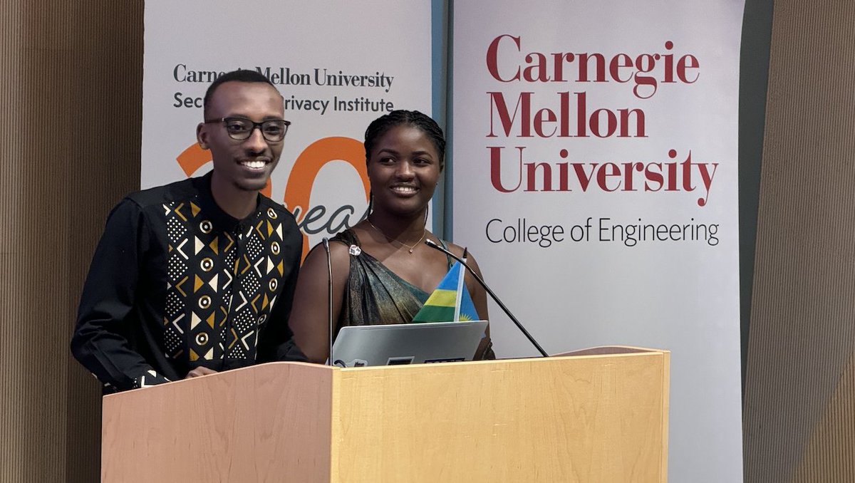 We are excited to welcome 13 visiting CMU-Africa students this week for 'CMU-Africa Week' in PGH. Today, students participated in a research experience & student poster session, as well as a cultural experience featuring the 19 African nations. @CyLab