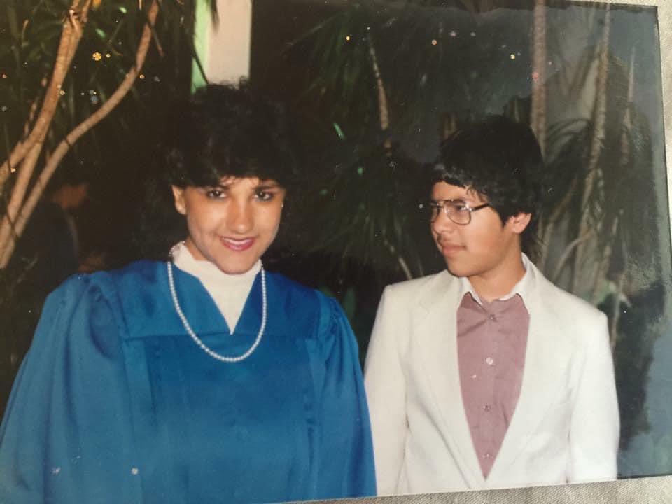 And he still looks at me like that. 
Every. Single. Day. 
Happy National Siblings Day @nenshi!
You will always be my favourite brother. 
#SiblingLove
💜🧡